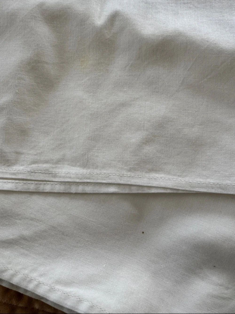 Vintage White Cotton Linen Napkins with Pink & Green Floral Embroidery